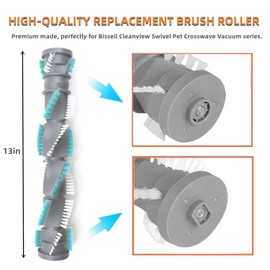 JEDELEOS Replacement Brush Roll for Bissell PowerForce Helix 3313 3313U and CleanView Rewind Upright Vacuum 3534 3533 3536 3675 3676 36762, Replace Part 1636003
