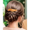 12 Peinetas Para Cabello Mujer, Set de Peinetas en Negro,