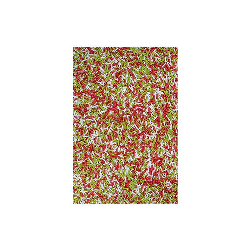 SPRINKLY - Matt Sugar Strands - Red, White & Light