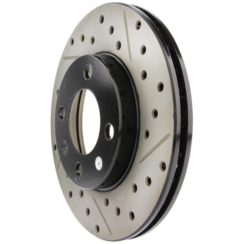 StopTech 127.33012L Sport Drilled/Slotted Brake Rotor (Front Left), 1 Pack
