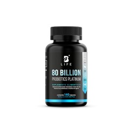B Life Probióticos 80 Billones con 11 Cepas Potenciadas con Inulina de Agave | 140 Cápsulas Veganas de Liberación Retardada para mas de 4 Meses