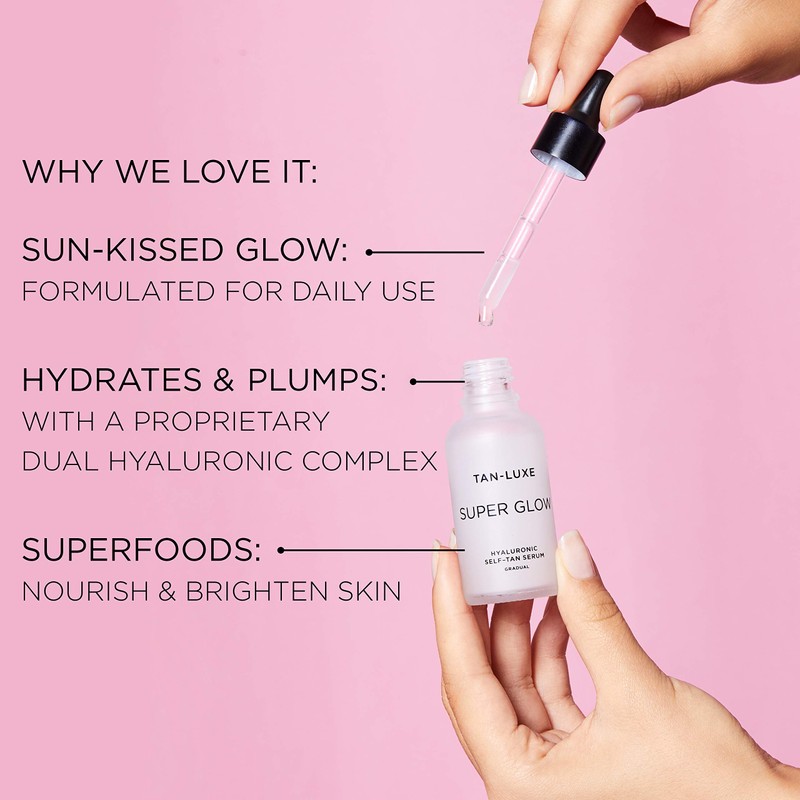 TAN-LUXE Super Glow - Hyaluronic Self-Tan Serum, 30ml - Cruelty