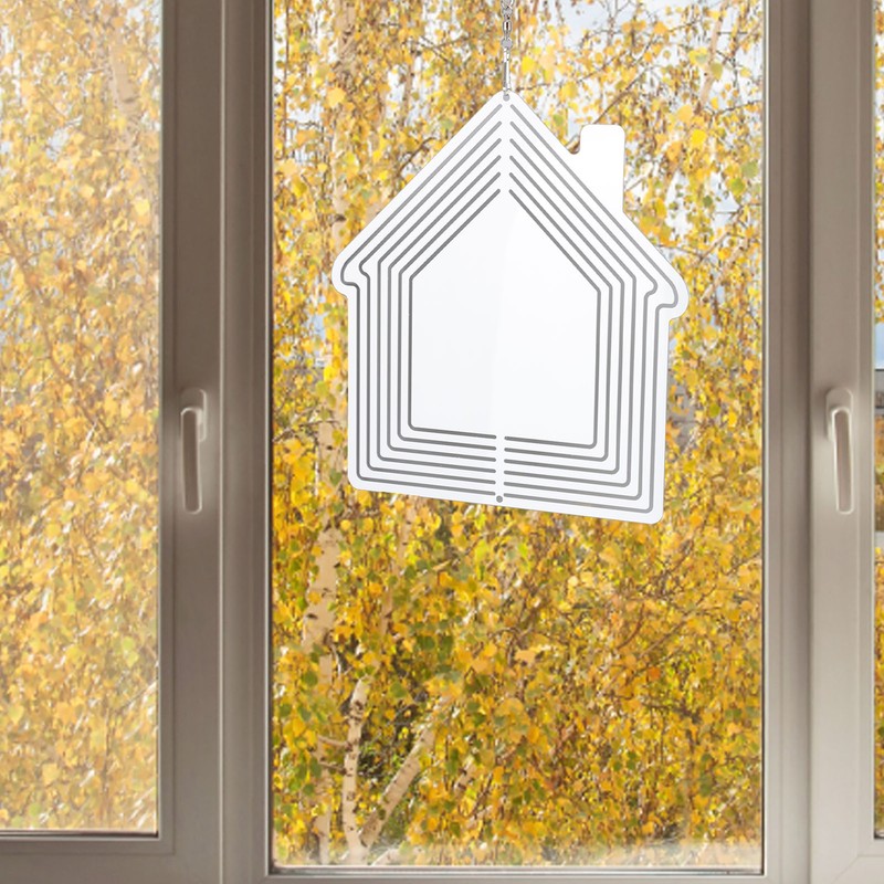 DIY Sublimation Metal Wind Spinner Hanging Blank Wind Chimes Garden