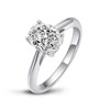 DYUNQ 2 Carats Wedding Engagement Ring for Women, Solitaire Pear/Oval/Princess/Round