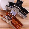 Women Elegant Full Rhinestone Hair Clip Jaw Clip Hairpin Hair