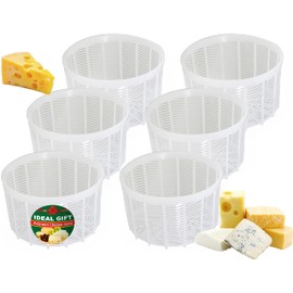Kit de 6 piezas para hacer quesos perforados para prensar el molde de queso de 1,15 litros, juego de 6 piezas