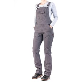 Dovetail Workwear Freshley Overalls for Women, 13 Pockets, Grey Canvas, SIZE 6x30