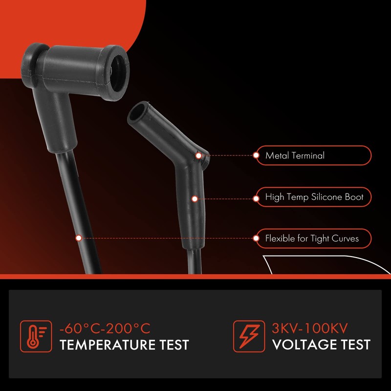 A-Premium Juego de 6 cables de bujía compatibles con Windstar
