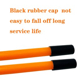 Orange 24" Snow Plow Markers Blade Guides 304 Stainless Steel Joint Never Break, Fit for Blizzard Boss SNO-Way Western Snowplows & Many More Pickup Truck SUV UTV ATV