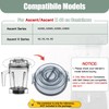 WSEYU Replacement Lid Compatible with Ascent 48 oz Container A3500