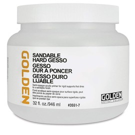 Golden Acrylic Sandable Hard Gesso - 32 oz Jar