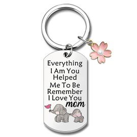 TUCEWP Mom Gifts from Daughter Son Mother's Day Gifts Meaningful Birthday Christmas Thanksgiving Gifts for Mom Keychain Gift Idea Remember I Love You Mom Keychain Stocking Stuffers for Women Mom,