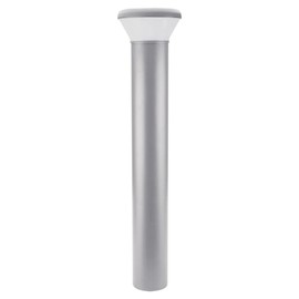 Trace-Lite AXB Series Round LED Bollard (Silver Finish), 42" 26W 4000K 120-277VAC for Pedestrian walkways, Office Buildings, Retail entryways and Sidewalks.