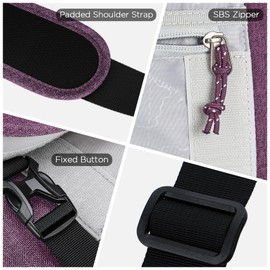 OIWAS Messenger Bag for Women, 17 Inch Laptop Crossbody Bags Men Casual Satchel Shoulder Bag College Travel Office Briefcase