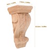 Wooden Console, Capitals Made of Wood, Decorative Shelf Brackets Wood