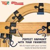 TOY2 Wooden Train Track Accessories - Plastic Track Connectors for