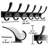 SKOLOO Coat Rack Wall Mounted - 6 Hooks, Pack of