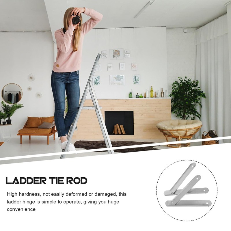 Housoutil 2PCS Aluminum Alloy Step Ladder Hinges, Easy Install Replacement