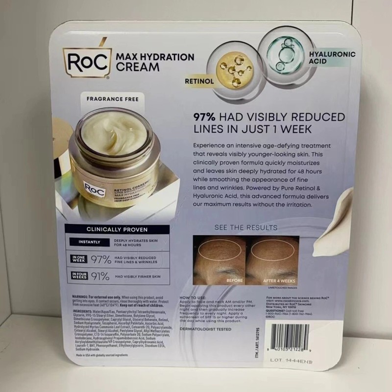ROC Retinol Correxion Line Smoothing Max Hydration Cream-2 Pack( 1.7oz