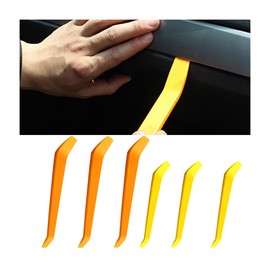 Adunsiaoto 6 Piece Car Door Clip Plastic Pry Tool Set Interior, Car Disassembly Tool, Remove Car Panel for Dashboard Mounting and Remover