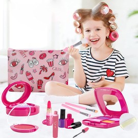 OTONOPI Makeup Toys, Makeup Set, Makeup Toys, Cosmetics Toys, 15-Piece Set, Color Free, Girls, Kids, Pretend Play, Present, Christmas, 15 Pieces, Ages 6 and Up