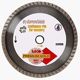 MK Diamond 151762 4-1/2-Inch Dry Cutting Continuous Rim Turbo Rim Blade with 5/8-Inch or 7/8-Inch Arbor for Masonry