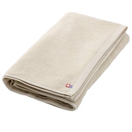Imabari Towel, Made in Japan, Bath Towel, 100% Cotton, Approx. 12.6 oz (345 g), 1100 Momme; 27.6 x 51.2 inches (70 x 130 cm), White Gold