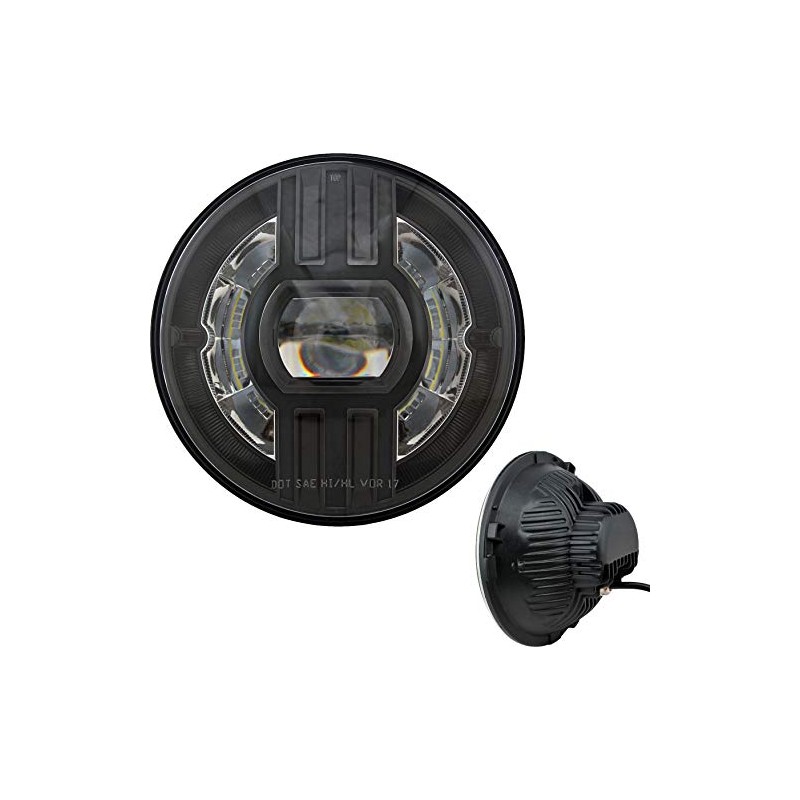 Cyron ABIG7B2-BN Headlight 7" Beast 2 Pitch Black W/Driving Light