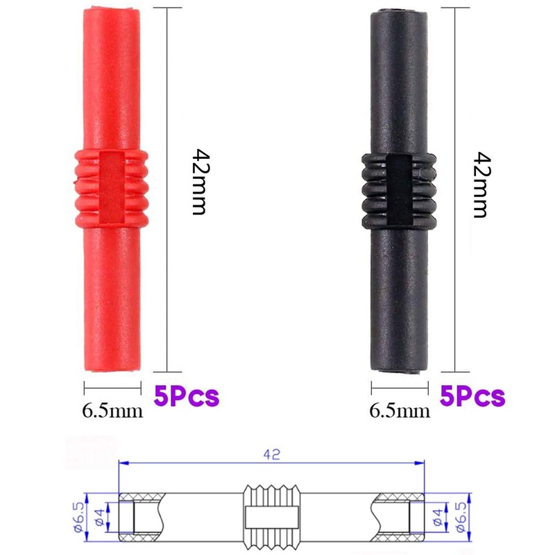 Multi Test Lead Kit Test Probe 10pcs 4mm Banana Socket