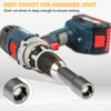 Auniwaig Magnetic Nut Setter Driver Drill Bit Set 1/4" Hex