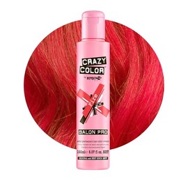 Crazy Color Tinte para el cabello, vegano y libre de crueldad, tinte temporal para cabello preaclarado o rubio, no requiere peróxido ni desarrollador (fuego)
