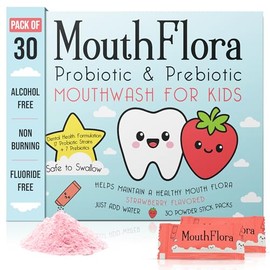 Gentle Kids Mouthwash - Strawberry Flavor for Oral Health