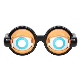 Funny Glasses with Moving Eyes - Party Glasses for Children and Adults, Funny Fancy Dress Glasses - Minions Glasses for Winking and Blinking Photo Props - Funny Glasses for Parties & Photos, yellow