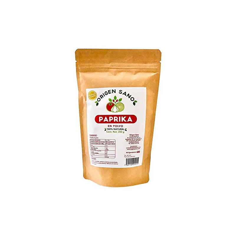 Origen Sano | Paprika en Polvo | Condimento Paprika 100%
