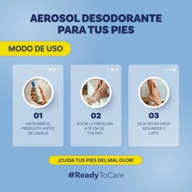 Proself Desodorante para Pies en Aerosol, Activos antibacteriales contra Mal Olor, Aroma a Lima Siciliana, 200 ml                                     
