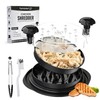 Large Chicken Shredder with Transparent Lid, Brush & Tongs -