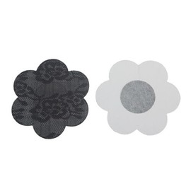 FoxYaye Lace Petal Nipple Pasties - Sexy Raunchy Covers, Explicit Unisex Nippleless, Self Adhesive Breast Cover Cross Soft Lightweight Breathable Fashion Secret Green