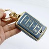 CHQLPBF 2pcs Key Fob Cover with Metal Keychain Compatible with