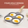 Bobikuke Pancake Pan Induction 4 Holes Fried Egg Pan Non-Stick