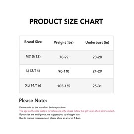 SALIA GIRL Training Girls Bras for Teens 10-16 Racerback Seamless Design with Removable Soft Padding Bras, Large