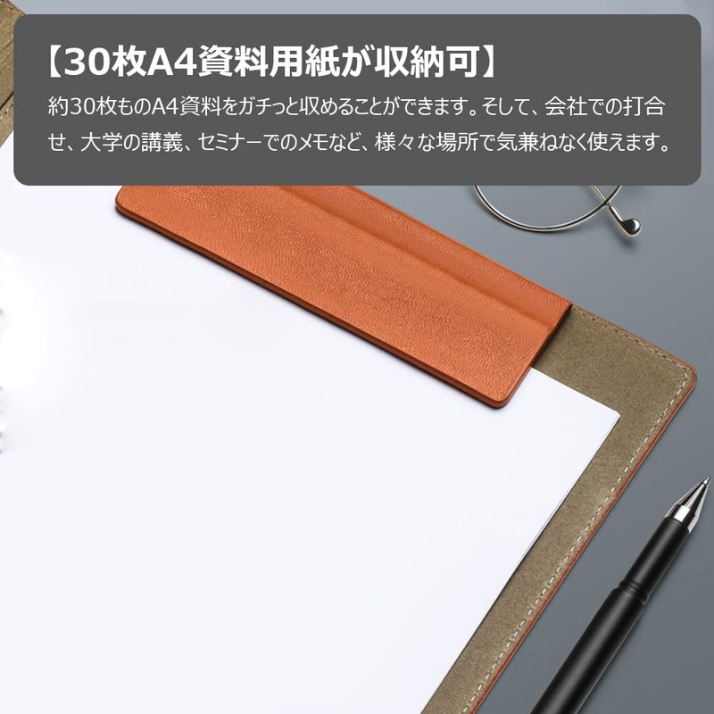 Costowns Ct-83 Bi-Fold Binder Clipboard, A4, Clip File, Thick, Hand,