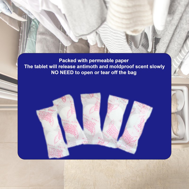 Hyper Cover Anti-Moth and Anti-Mold Tablets - Safe Alternative to