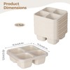 12 Pcs Snack Boxes with Lid, Stackable Wheat Straw Bento