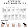 24Pcs French Tip False Nails Short - Press on Nails