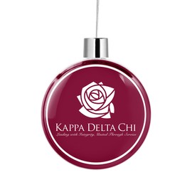 Kappa Delta Chi Sorority Round Flat Christmas Tree Ornament Decoration for Tree Party Home Holiday Decor (Kappa Delta Chi 1)