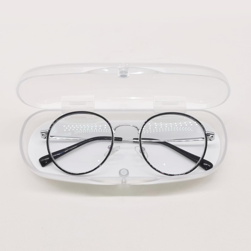 ZARSIO 3 Pieces Hard Shell Glasses Cases Plastic Frosted Translucent