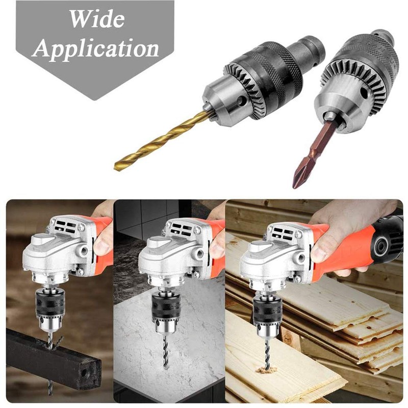 Mesee 1.5-13mm Capacity 1/2-20UNF Mount Drill Chuck with Chuck Key