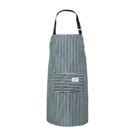 PVC Apron Kitchen Apron Waterproof Vinyl Cooking Apron with Pockets Wipe Clean Aprons Chef Apron Wipeable Apron Plastic Apron Oil Cloth Apron Blue Stripe Pinafore Apron for Women Men Adult Dishwashing