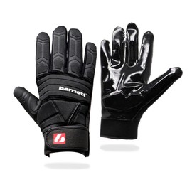 BARNETT FLG-03 Professional Linemen football gloves, OL, DL BLACK (XL)
