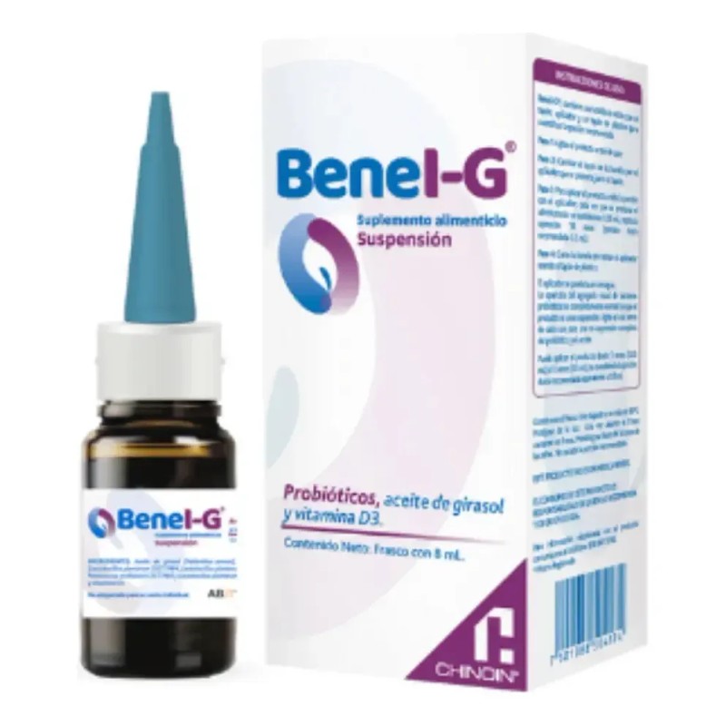 Suplemento Alimenticio Benel-g Vitamina D3 8 Ml Suspensión Sabor Sin
